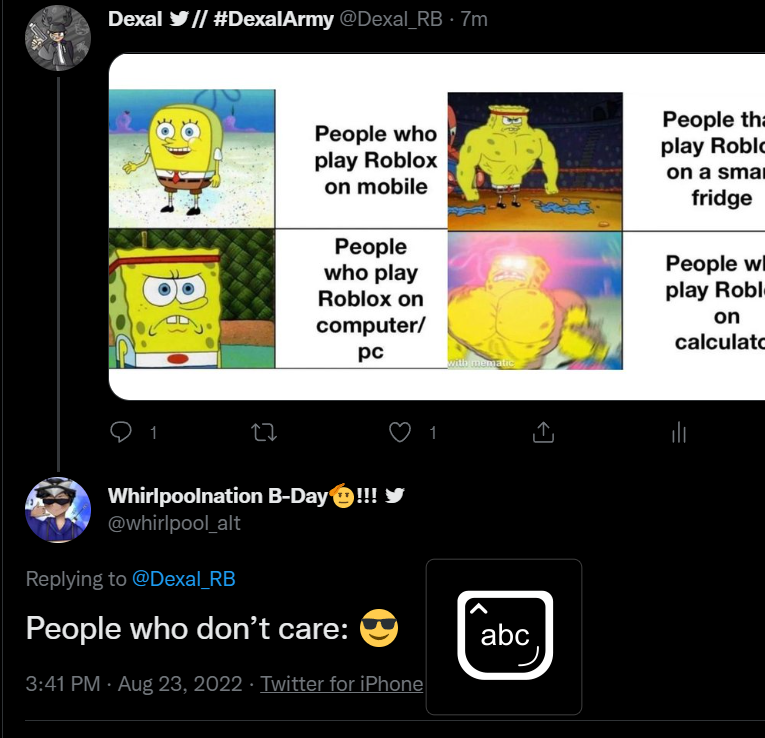 Dexal_RB's tweet photo. The legend himself @WhirlpoolNation replied https://t.co/9ONpdinHiK