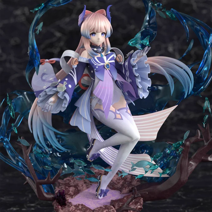 珊瑚宮心海のフィギュア作りました。制作時間12時間。スメールを楽しみます。DL  #Genshin_Impact #原神 #珊瑚宮心海 #心海 #sangonomiyakokomi #kokomi  #zbrush #b3d 