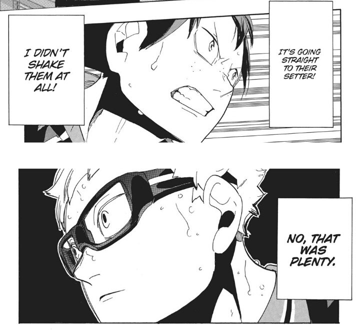 the connection of Tsukishima and Yamaguchi are really strong that they could actually "talk" in their minds 😭