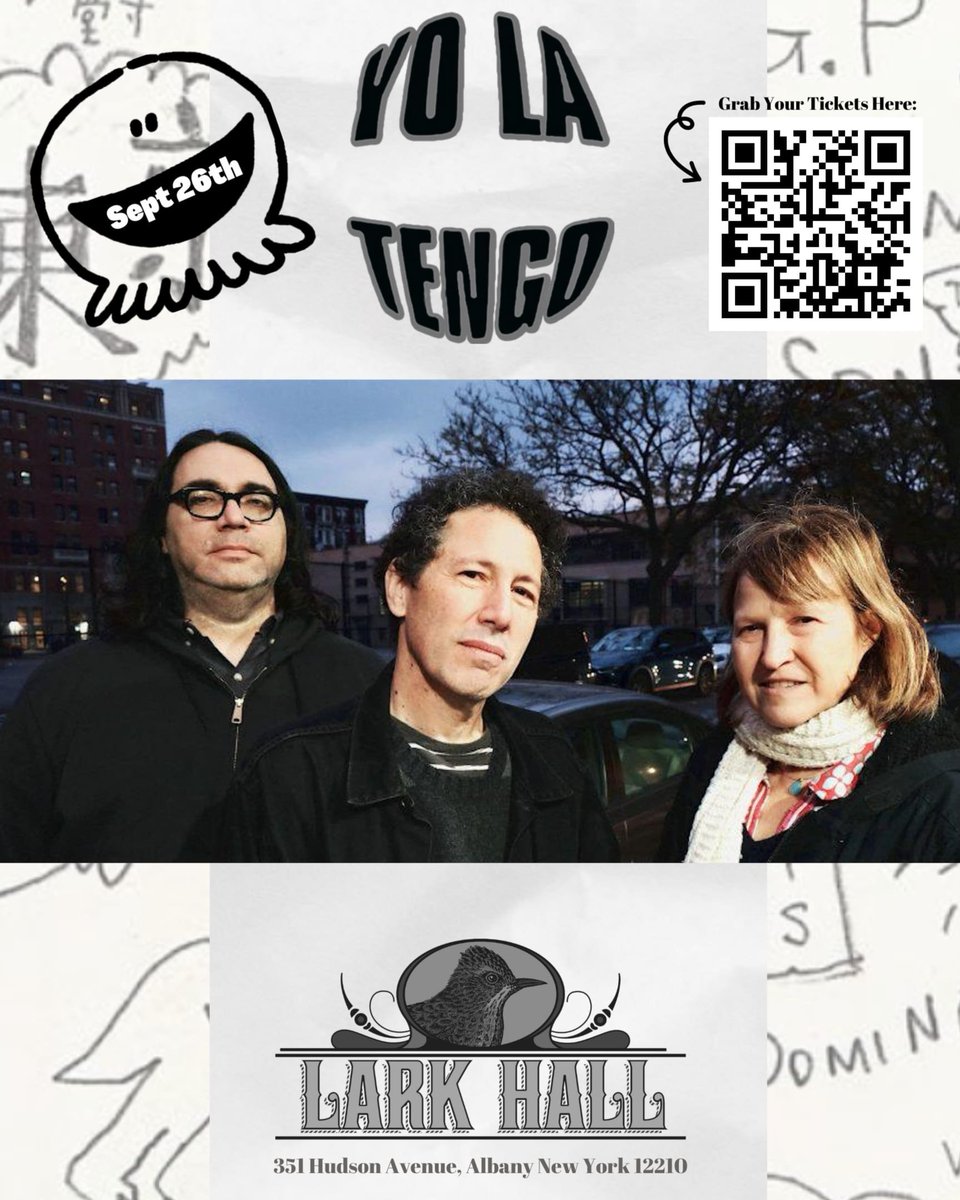 🛑LOW TICKET ALERT🛑 

There are very few tickets left for <a href="/yolatengo/">Yo~La~Tengo</a>  September 26th

Grab yours now before they sell out! 
eventbrite.com/e/yo-la-tengo-…

#larkhall #larkhallalbany #albanyny #yolatengo