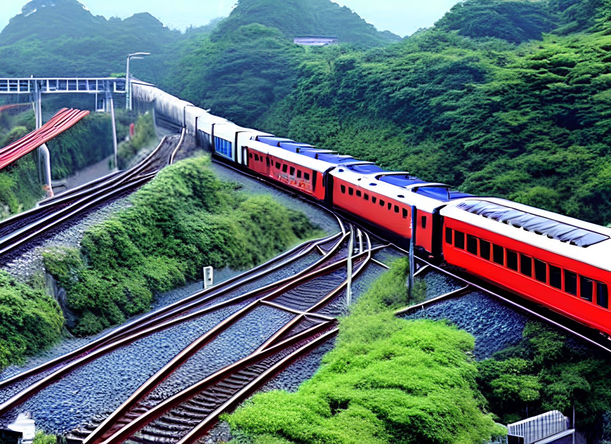 Aiに電車の画像を作らせると 電車と線路 まではクリアできるが高確率でヤバい事故が起きる Togetter