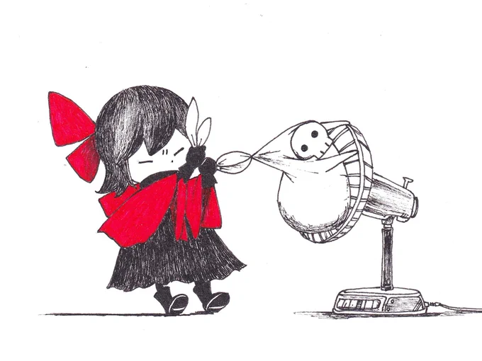#いつか超つよつよ作家になるので今のうちに推しませんか赤いリボンの子「ヒノ」ともにもにスケルトンの日常〜 