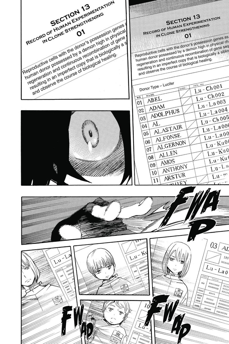 thephobophobic's tweet photo. I guess they were experimenting humans for Satans child. 

#blueExcorcist #manga https://t.co/BG449ppL4N
