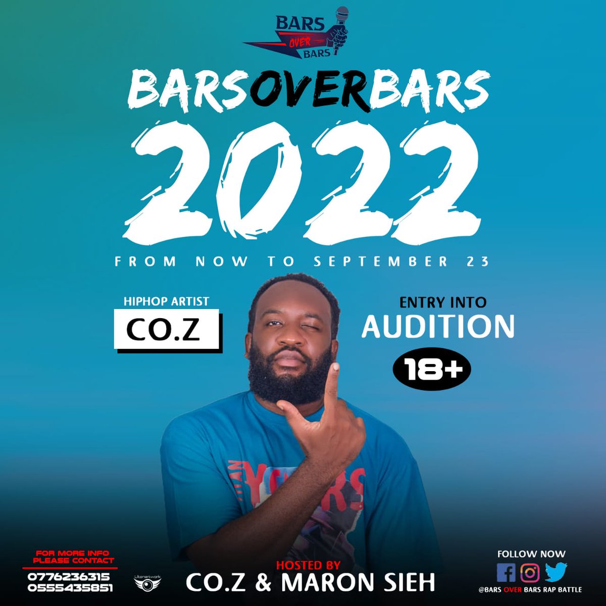 bars_over_bars's tweet photo. Post your videos and tag us to be considered for entry into auditions for Bars Over Bars Rap Battle 2022 https://t.co/k75Bn8d0Xk
