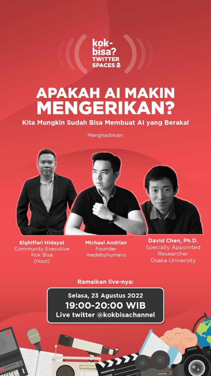MichaelAndrian's tweet photo. Hi everyone 👋 rarely post in twitter but one hour from now I will be talking with @kokbisachannel. See you there ya! https://t.co/58i8eO1aAr