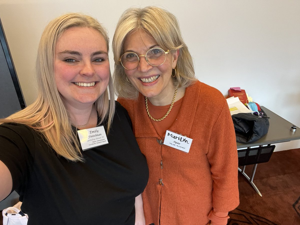 Emily Fintelman (@mrsfint) on Twitter photo I was STOKED to meet the incredible <a href="/MarilynFleer/">Marilyn Fleer</a> in person yesterday. Listening to her talk about Conceptual Playlabs and especially to hear her talk about play in upper primary was truly inspiring! ✨Fangirl moment ✨ #edchat #AussieEd #PrimarySTEMChat #edutwitter #vicpln #STEM I was STOKED to meet the incredible <a href="/MarilynFleer/">Marilyn Fleer</a> in person yesterday. Listening to her talk about Conceptual Playlabs and especially to hear her talk about play in upper primary was truly inspiring! ✨Fangirl moment ✨ #edchat #AussieEd #PrimarySTEMChat #edutwitter #vicpln #STEM