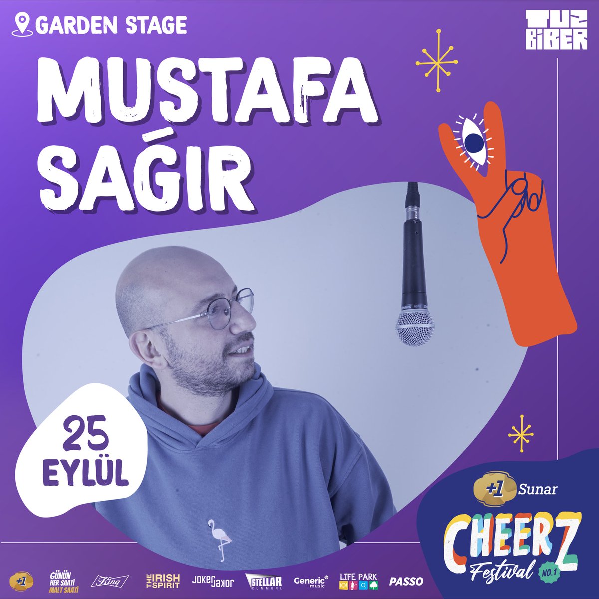 CheerzFest's tweet photo. Einstein ‘‘Önyargıyı parçalamak atomu parçalamaktan daha zor’’ der.

Taze baba komedyenimiz Mustafa Sağır’a göre ise küçük kızını uyutmak her şeyden zor.
Dört yıldır çeşitli kültür sanat mekanlarında stand-up icra eden Mustafa Sağır 25 Eylül’de Cheerz Festival’de! https://t.co/kMVUdtMyCk