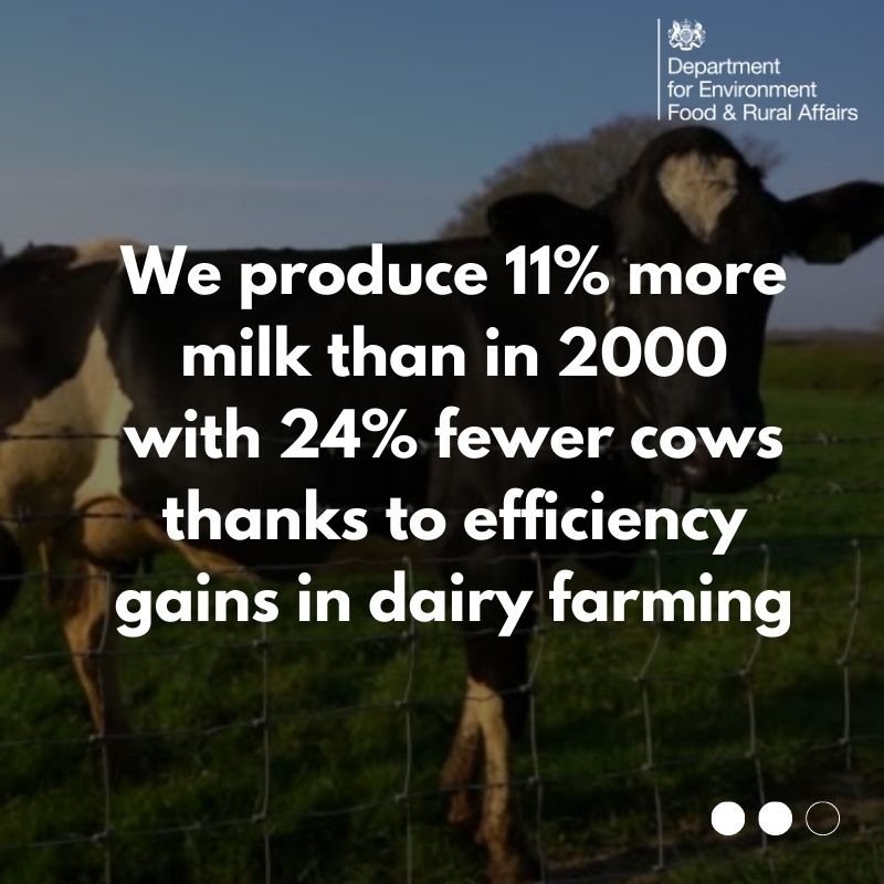 DefraGovUK's tweet image. We're working with farmers and businesses to cut their greenhouse gas emissions.

Feed products that inhibit methane production could help cut emissions from ruminants 🐑🐮

How could this help you build more sustainable protein production?

Let us know: gov.uk/government/new…