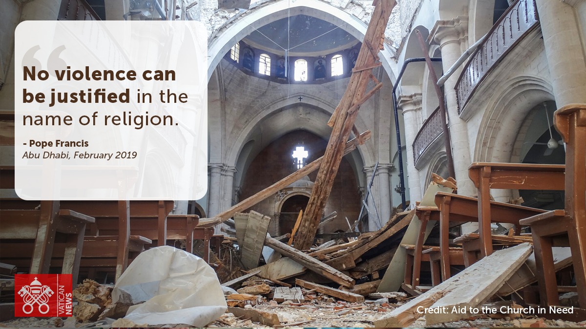 Fr_JosephCR's tweet photo. This International Day Commemorating the Victims of Acts of Violence Based on Religion or Belief, the Church calls on societies to reject hate &amp; exclusion &amp; work together to promote interreligious harmony &amp; cooperation.  Holy Spirit transform our intolerance &amp; hate into Love! https://t.co/ED9pebSBFt