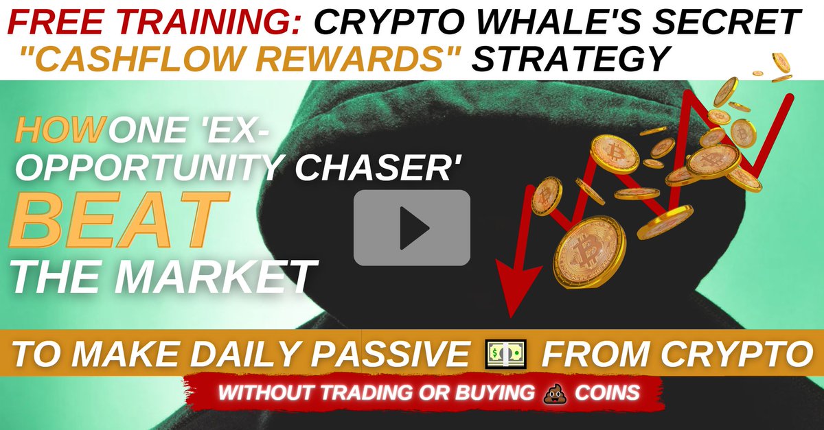 How a Tiny 1% Use A Secret Whale CashFlow Strategy That Pays In Down Markets
bit.ly/3dEwQpC