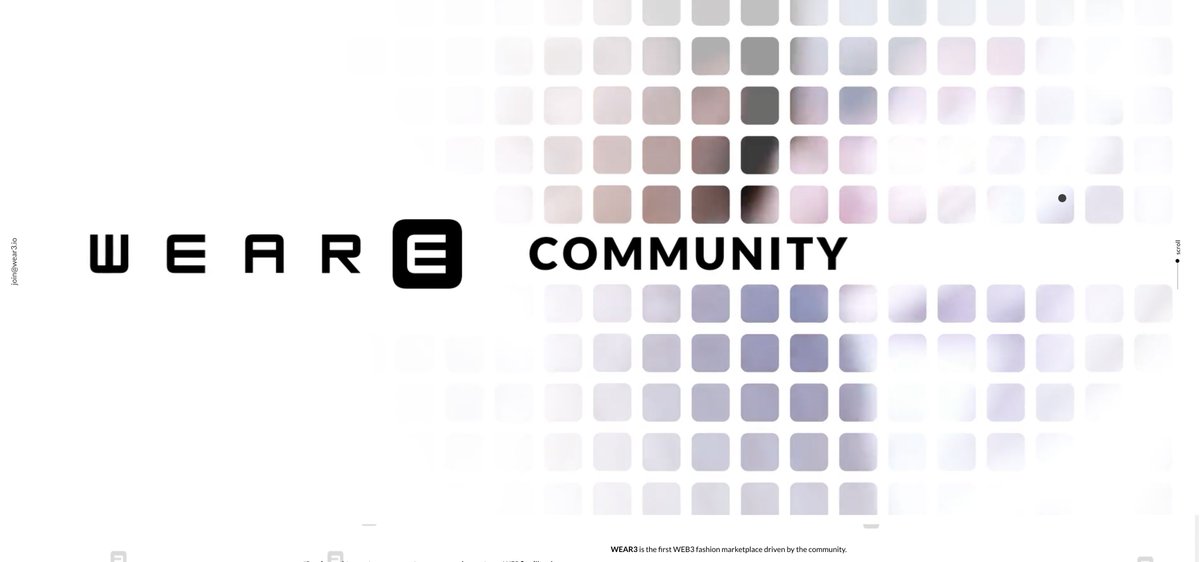 Our website is updated with Manifesto, Roadmap, Team and Vision. We look forward to you being part of this great challenge with us! ⚡️wear3.io 
#DigitalFashion
#NFTCommunity #NFTs #NFTartist #digitalcreator
#nftcollectible #nftcollectibles
#web3community #web3