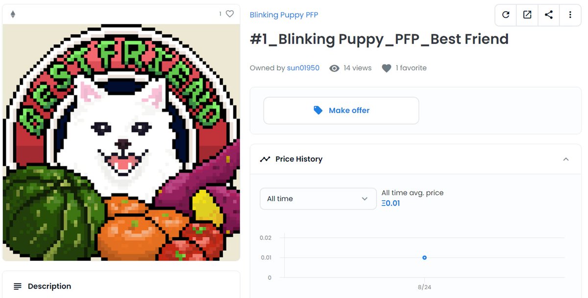 shapenkey's tweet photo. 🥳Blinking Puppy PFP # 1_Best Friend 판매🥳

ETH PFP 1번은 
🌟doge존버님🌟께서 데려가셨습니다!💐

구도나 채색 선, 명암 등을 조금씩 리메이크 하고
화질을 향상시켰는데
알아봐 주셔서 너무 감사했습니다❤️

더 열심히 하겠습니다😉

▶️doge존버님 트윗
https://t.co/A0U93zQJu9 https://t.co/nQq6beNvBi