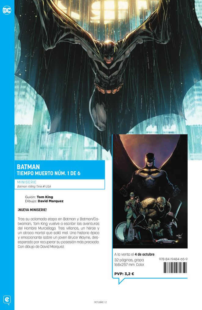 eccediciones's tweet photo. Los seguidores del #MultiversoDC también podrán disfrutar del inicio de varias series y miniseries: Batman: Tiempo muerto, Batman/Superman: Los mejores del mundo, Los caballeros oscuros de acero y Batman: Gotham Knights - Ciudad dorada: https://t.co/cYLxn4oyzu https://t.co/StV7urQdpA