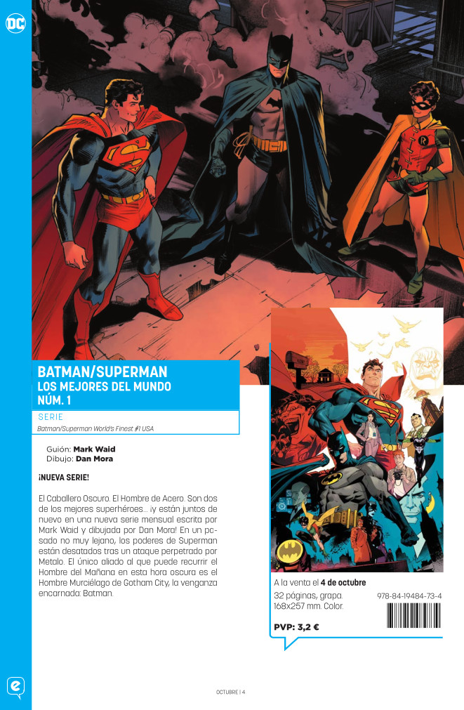 eccediciones's tweet photo. Los seguidores del #MultiversoDC también podrán disfrutar del inicio de varias series y miniseries: Batman: Tiempo muerto, Batman/Superman: Los mejores del mundo, Los caballeros oscuros de acero y Batman: Gotham Knights - Ciudad dorada: https://t.co/cYLxn4oyzu https://t.co/StV7urQdpA