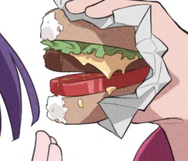 今回1番作画が良いのはハンバーガーでふ 