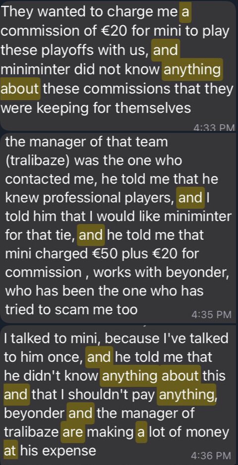 Alright guys, just wanted to aware you that if you are looking for a personal manager you need to choose properly. Someone like Beyonder will try to ruin your name just to earn 15$ 😂. That’s just ridiculous oh my god