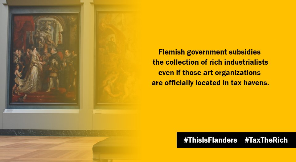thisisflanders's tweet photo. Flemish government subsidies the collection of rich industrialists, even if those art organizations are officially located in tax havens.

#TaxTheRich #Flanders https://t.co/FEZaKjtaWs