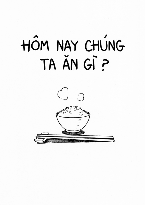"What do we eat today?" (One shot)
read from left to right 