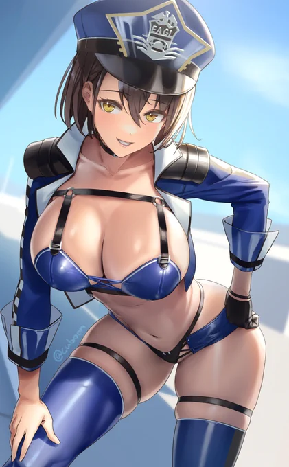 RQチモア「ついに私もレースクイーンデビューだ!似合ってるか?(ムチィ」#アズレン 