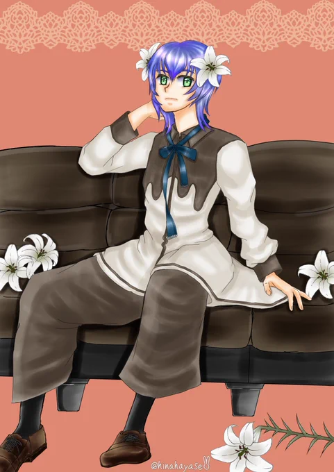 BL描いても私の絵柄だと女の子がいちゃいちゃしてるようにしかみえなかったりして私の絵柄でのBLは需要があるのだろうか…?無くても描くけどねカッコイイ男子描けないかな…↓花飾りしてるけど一応男子… 