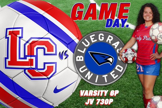 LCFB_Recruiting's tweet photo. 🚨⚽️  GAME DAY! The LADY PATS are HOME tonight VS Bluegrass United! 
⚽️ Varsity 6P / JV 730P
🎟 $6
#BELIEVELC #LADYPATS 
@LCHS_PatNation @LCKYAthletics @rayna_wheeler21 @Stamper2Kennedy @KatieBethSmith2 https://t.co/tiO7c199eQ