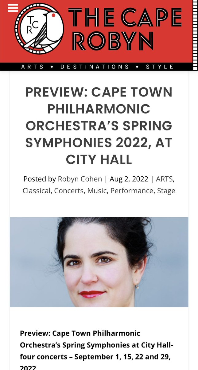 🌺 #Spring is almost here and Sep 1 -is the start of the @capetownphilharmonic #SpringSymphonies at Cape Town City Hall. Read more here:
