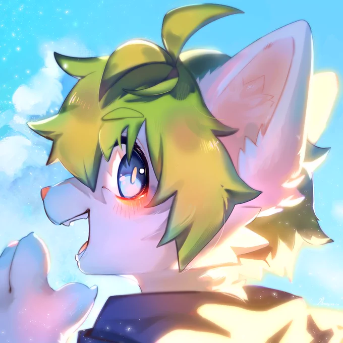 Commission.頭圖的委託.感謝委託人的委託~頭圖的部分這個月還有2張還在進行中要消單不過覺得光影頭圖系列有點畫到疲乏了(((#furry #ArtCommission 