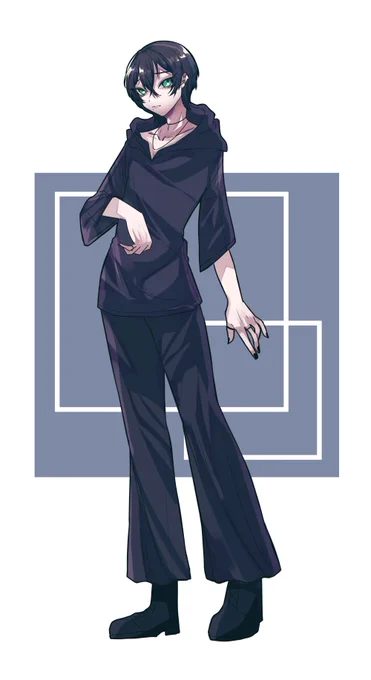 私が描いた立ち絵はこちらです～!大きい版です  