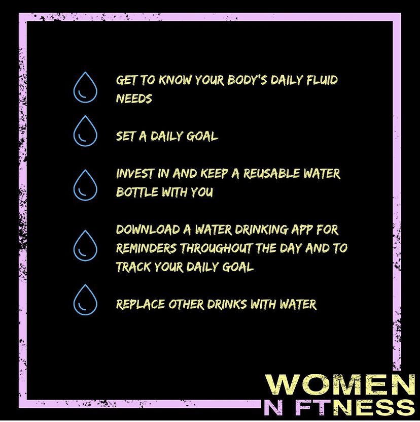 womennftness's tweet photo. TOP TIPS to increase your water intake ๐ง ๐ฆ ๐
.
Check them out to see how you can implement them into your daily routine. ๐ค
#nftart #Health #livehydrated #water https://t.co/YjlRAjQ63B