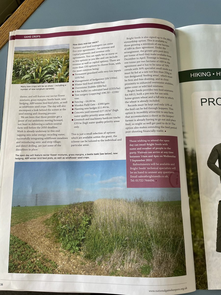 Great to see our very own Ben Dolbear talking about our upcoming OPEN DAY on 7th September! 🌱

Catch up on this in the latest issue of <a href="/NationalGamekee/">National Gamekeepers</a> Keeping the Balance! 👍

If you would like to attend, message with your NAME and the number of people in your party. 🌱👌