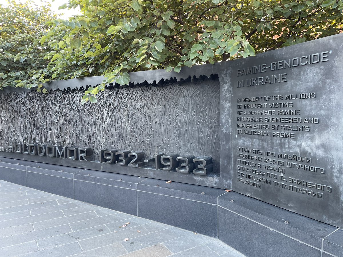 A poignant and timely reminder. Holodomor. Ukraine.