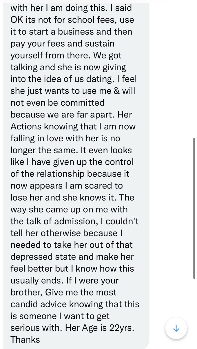 jon_d_doe's tweet photo. Abort mission. Don't start what you can't finish &amp; don't regret doing it either. Quit the "I'm falling in love" talks. She knows what she's doing &amp; she go use your head play sport betting.

End. https://t.co/ZgaZagpHOG