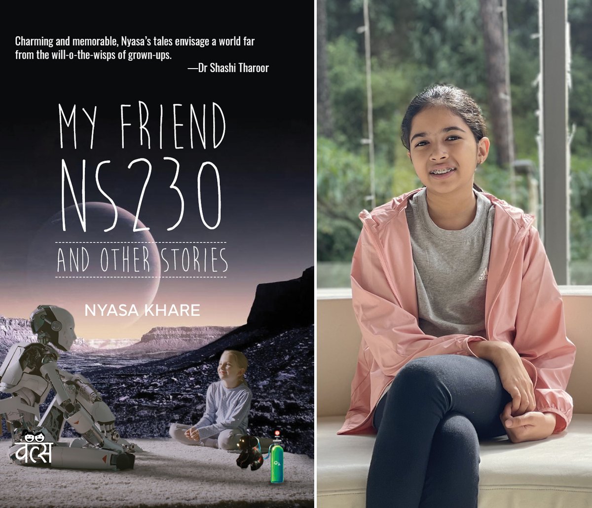 Vitastapublish's tweet photo. Meet Nyasa Khare!

Nyasa is just 12. Although tender and sensitive, she can be funny and naughty at times. An avid Star Wars fan, she is an environmentalist by heart. ‘My friend NS230 and Other Stories’ is her maiden attempt at writing. #ComingSoon
.
#vitastapublishing #books https://t.co/gjYSuwmCjk
