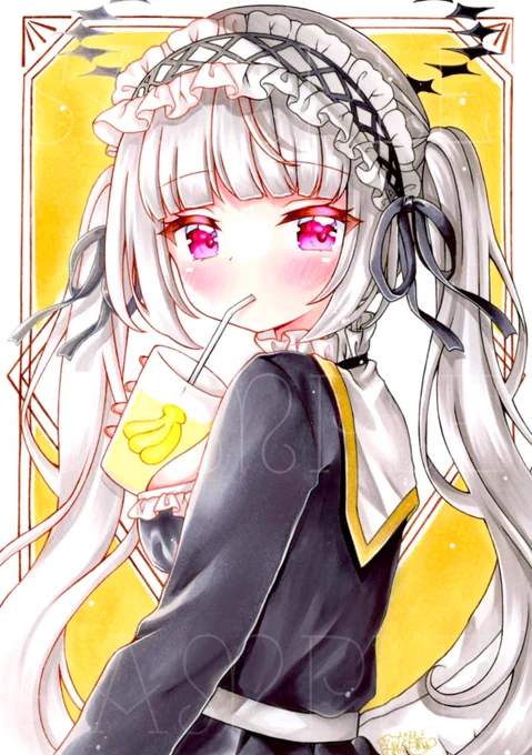 大好きなバナナジュース#シャロの絵本  #コピック  #ご依頼 