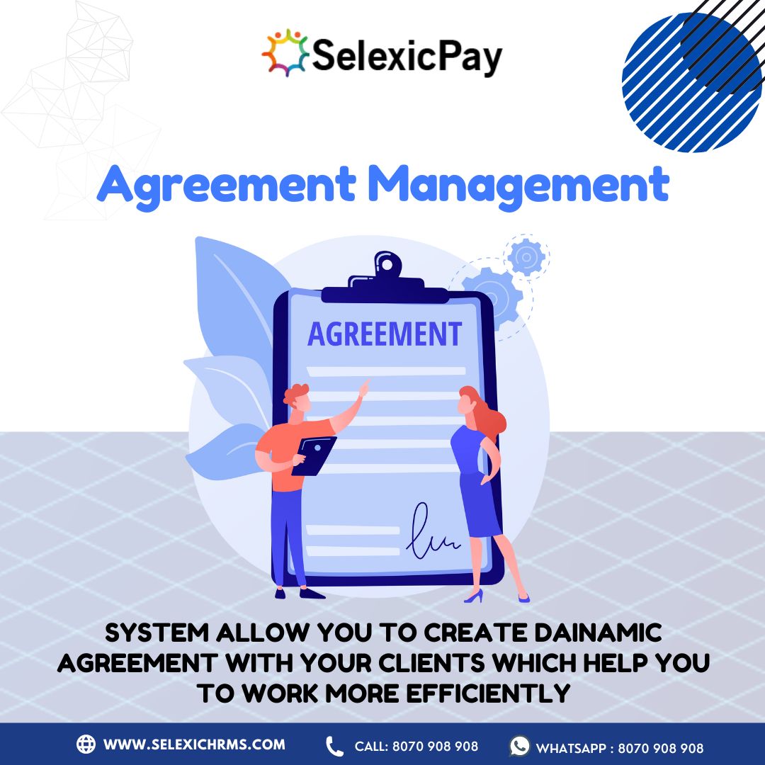 SelexicH's tweet photo. How to use “Agreement Management” 
Selexic HRMS
+91 8070 908 908
https://t.co/9Wbpp8lCVQ
#Bonuscompliance #Leaveencashment  #selexic pay #Salarybankreport #Musterroll #contractor #invoicing #accounting #entrepreneur #invoice #finance #businessgrowth #invoicingsoftware #payroll https://t.co/veQUKcqkwF