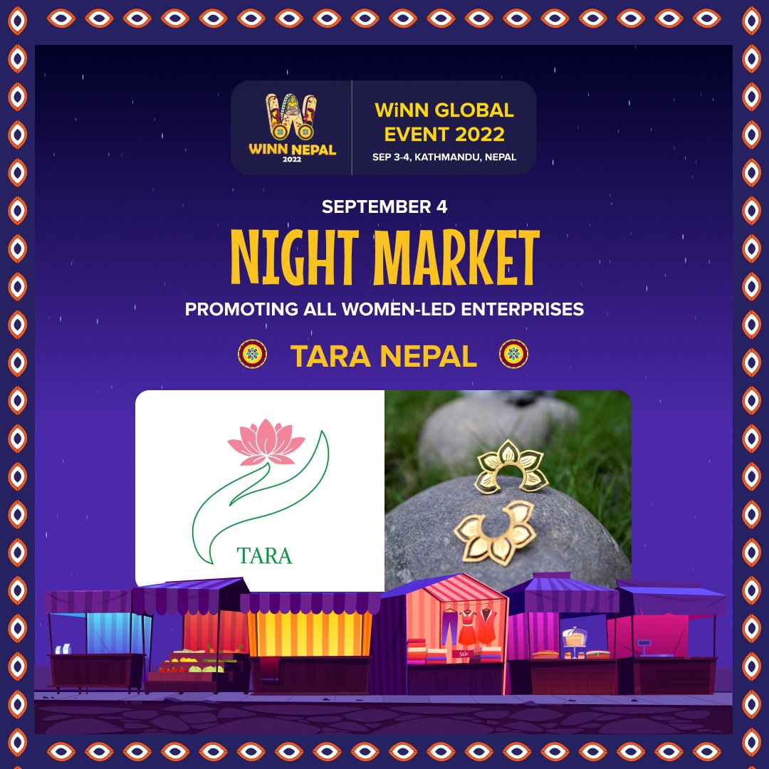 WinnNepal's tweet photo. TARA is all about "An Expression of Art" and they strongly believe in bringing art, creativity, and a touch of philosophical inspiration through jewelry. They work towards uplifting the local crafters to create unique designs.

See you at the Night Market of our event!

#winn2022 https://t.co/Tso8CKh0ra