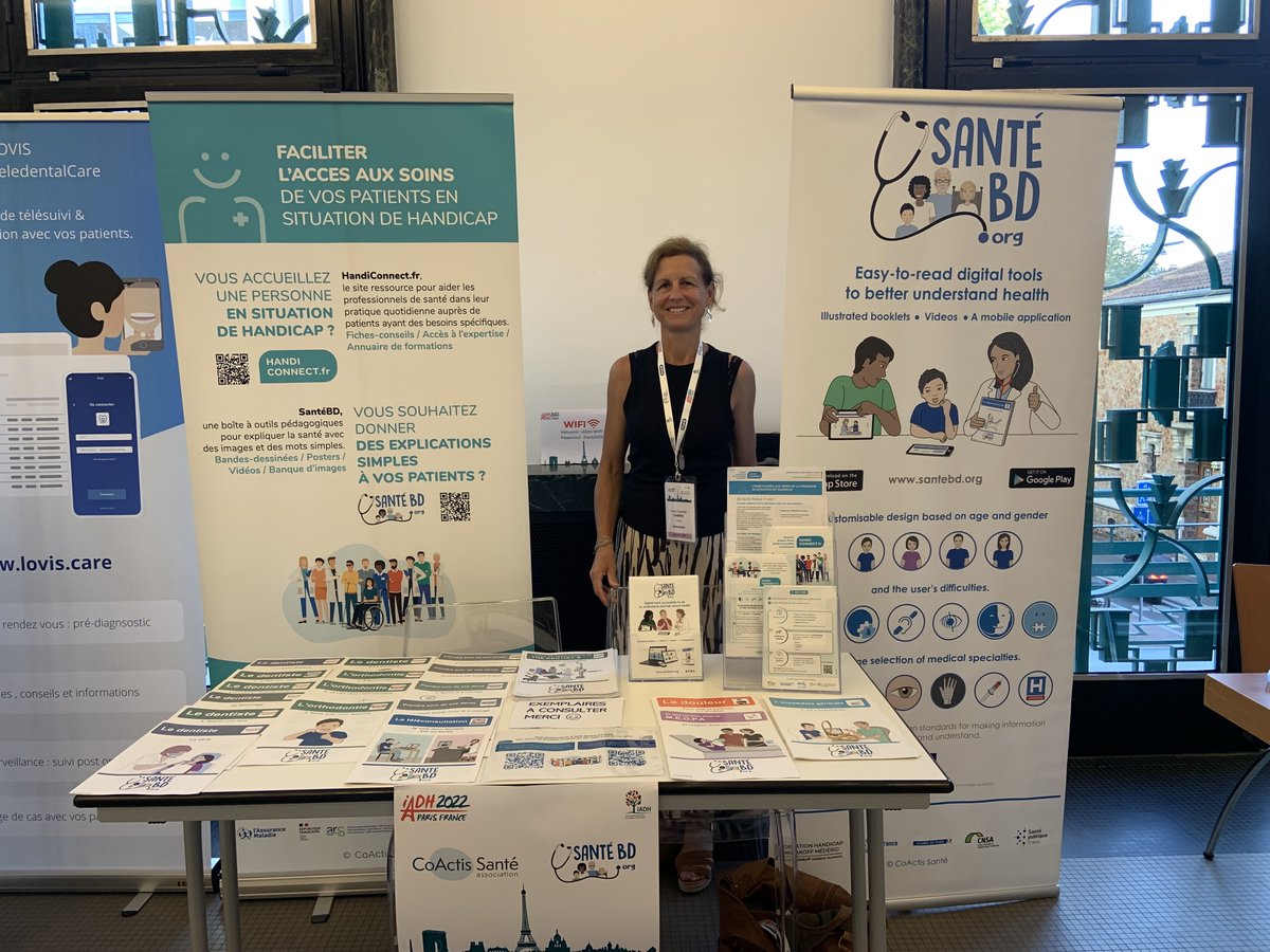 Coactis Santé (@coactissante) on Twitter photo Nous vous attendons aujourd'hui au colloque <a href="/SOSS_France/">SOSS Santé Orale et Soins Spécifiques</a> en ouverture du congrès <a href="/IADH_org/">International Assn. for Disability & Oral Health</a> qui aura lieu jusqu'au 26 août à Paris ! Venez nous rencontrer et échanger avec nous sur le sens des métiers de soignants auprès de personnes en situation de #handicap
<a href="/DambreAnneCha/">Anne-Charlotte DAMBR</a> Nous vous attendons aujourd'hui au colloque <a href="/SOSS_France/">SOSS Santé Orale et Soins Spécifiques</a> en ouverture du congrès <a href="/IADH_org/">International Assn. for Disability & Oral Health</a> qui aura lieu jusqu'au 26 août à Paris ! Venez nous rencontrer et échanger avec nous sur le sens des métiers de soignants auprès de personnes en situation de #handicap
<a href="/DambreAnneCha/">Anne-Charlotte DAMBR</a>