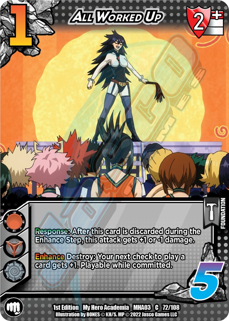 UniVersusCCG's tweet photo. Greetings, Heroes!

We're continuing the reveals for the upcoming third set of the My Hero Academia CCG, Heroes Clash! 

Today we're showcasing a set of support cards for Midnight!

Find a store near you!
https://t.co/Iy8GoDTQah https://t.co/MIq7Uv6vBC