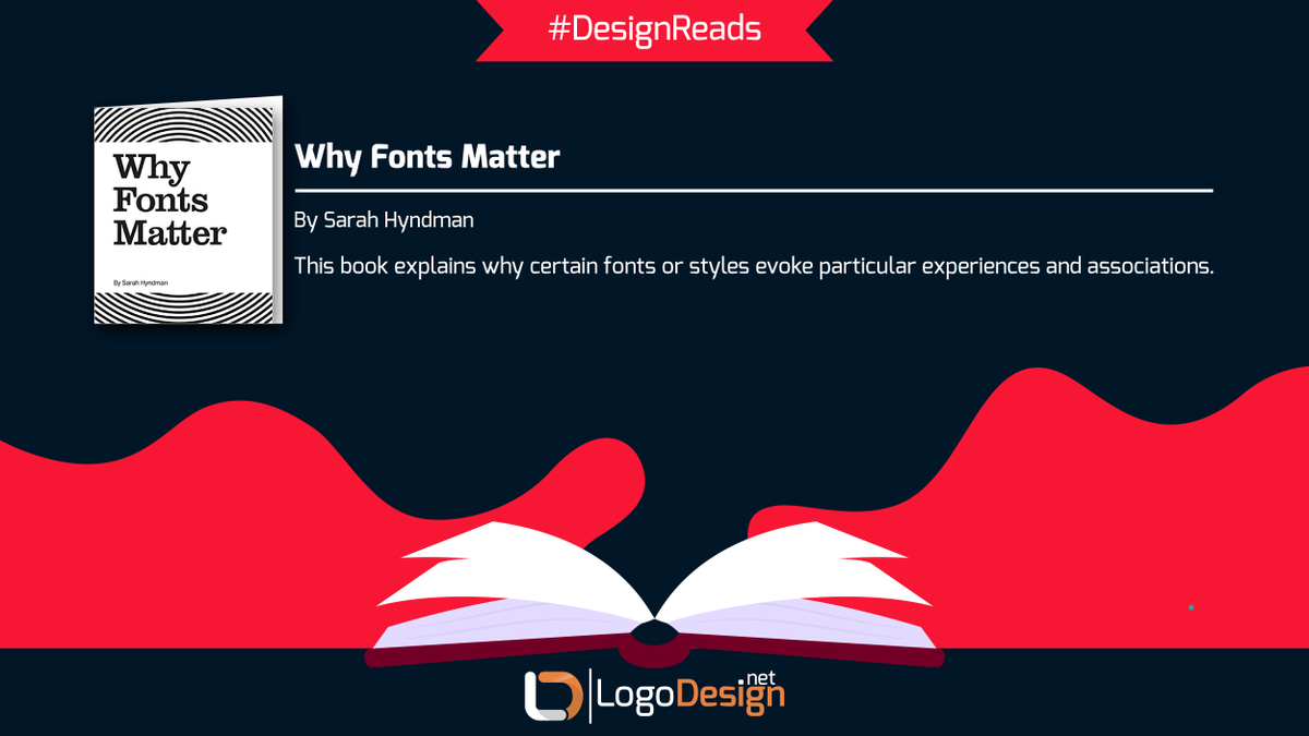 LogoDesign_Net's tweet photo. Why Fonts Matter by Sarah Hyndman -
This book explains why specific fonts or styles evoke particular experiences and associations.
#designreads https://t.co/omk70cga2Q