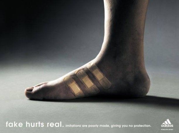 blessingkgapola's tweet photo. This campaign by the brilliant @Adidas fighting against counterfeit brands (2004) 👏

Campaign credit: TBWA Global

#adidas #campaign #advertising #marketing #fakes https://t.co/Y5SlfaSIZG