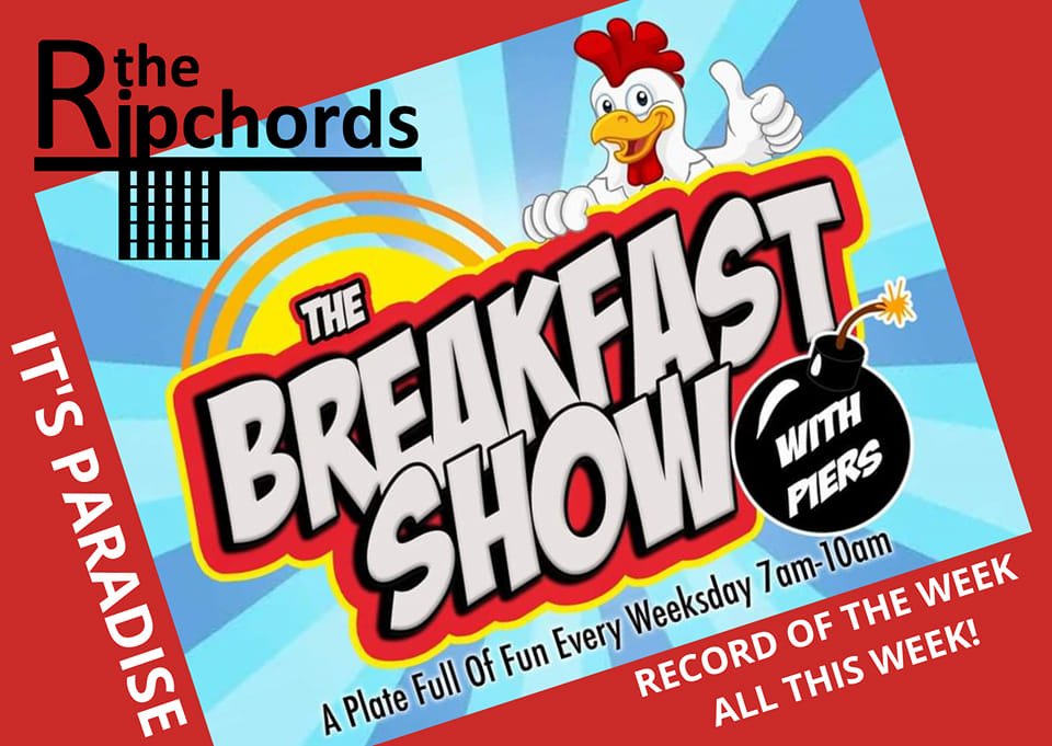 Coming up between 9 and 10 is my record of the week by the brilliant <a href="/TheRipchords/">The Ripchords Official</a>