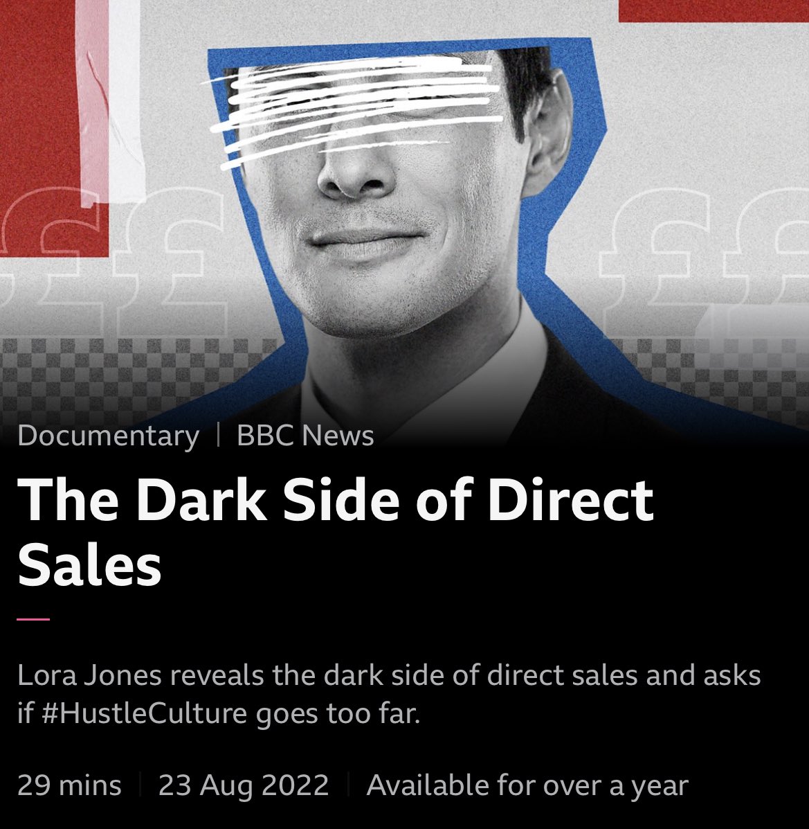 LoraElwen's tweet photo. I’ve spent the last year investigating the direct sales industry for my first BBC documentary 

We uncovered concerns around working conditions, low pay and the potential exploitation of young sales agents

Watch @BBCiPlayer, or catch it on @bbcthree and @BBCRadio4 at 8PM tonight https://t.co/qBB3R9OxqZ