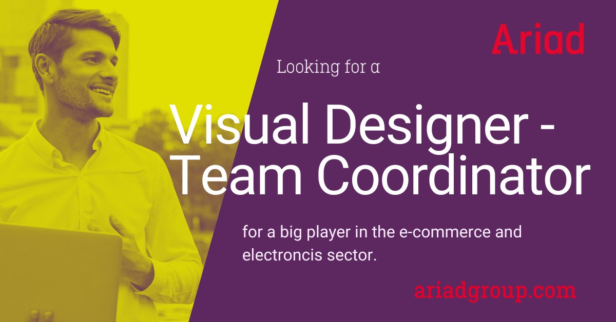 MeetAriad's tweet image. Wanted: Visual Designer - Team Coordinator📣

📍 North Holland

Check out the link below or contact Marleen to move ahead!
ariadgroup.com/en/careers/dig…

#visualdesigner #teamcoordinator #digitalmarketing #applynow #career