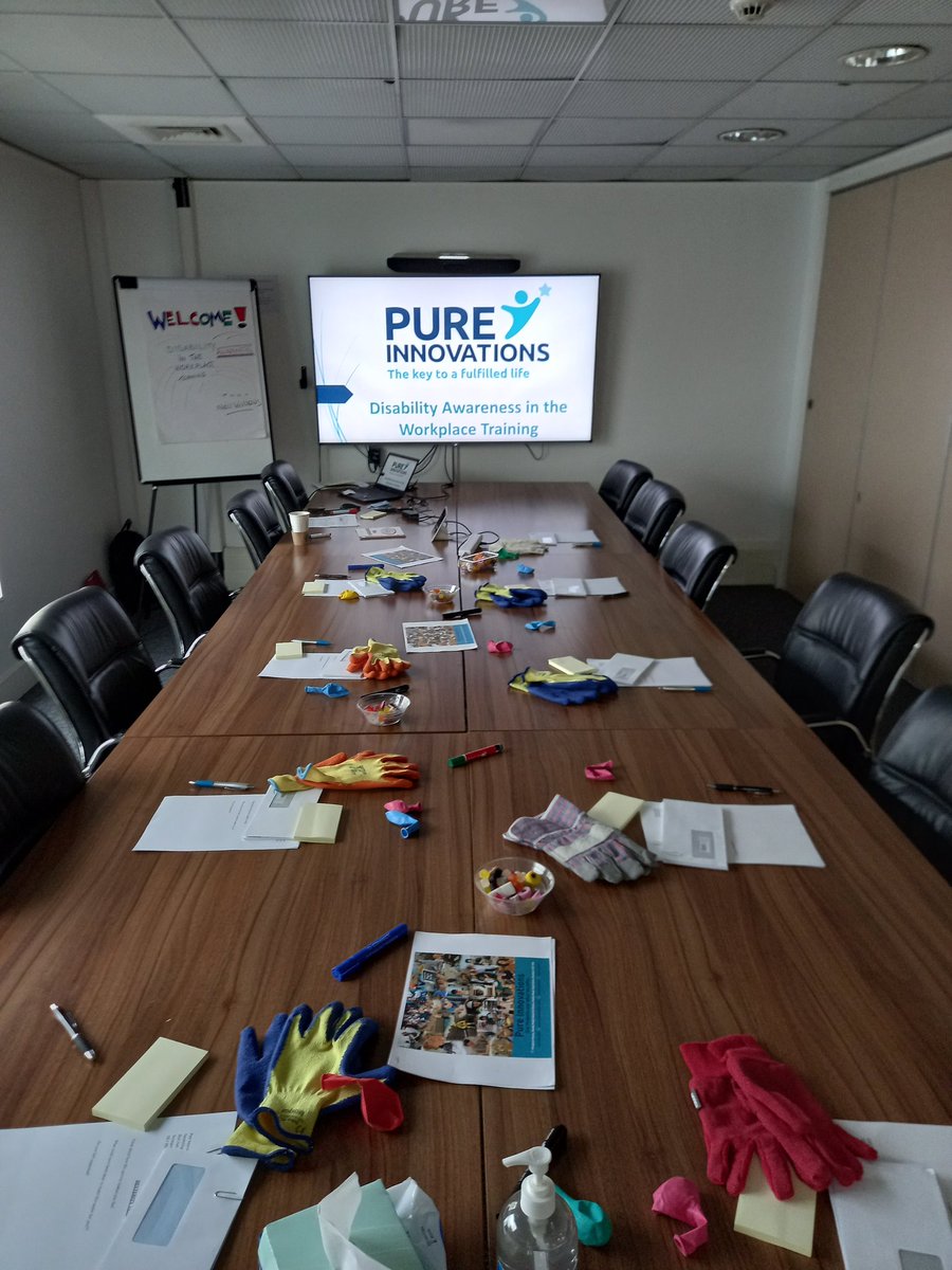 All set up looking forward to delivering Disability Awareness in the Workplace training with <a href="/WorkReadyTMC/">Employability TMC</a> The Manchester College #inclusion #Diversity