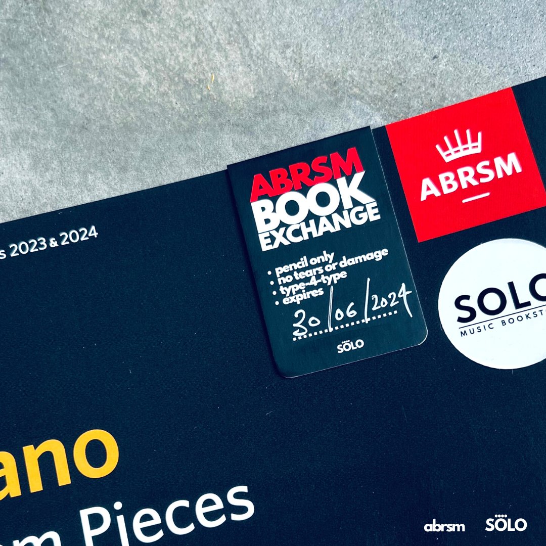 SoloBookstore's tweet photo. Done with your ABRSM Exam Pieces book? Exchange your used Pieces book for a new Pieces book, of any grade of your choice!

Contact SOLO for more details.

@abrsmmusic 
#SOLO #SOLOmusicbookstore #abrsm #abrsmvietnam #abrsmhcmc #abrsmhanoi #abrsmbookexchange #exampieces #music https://t.co/RPQPDr5BPn