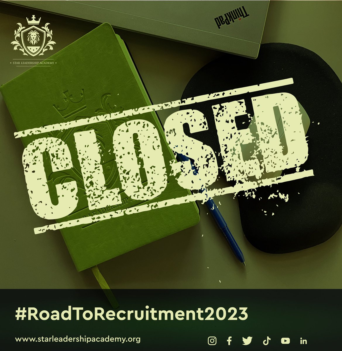 leadership_star's tweet photo. Applications are now closed!
Thank you to everyone who showed interest in joining the Academy next year.
We wish all our applicants the best of luck as we now go into the process of selecting the best young African leaders the continent has to offer.
#starleader https://t.co/NpVZv5GoA5