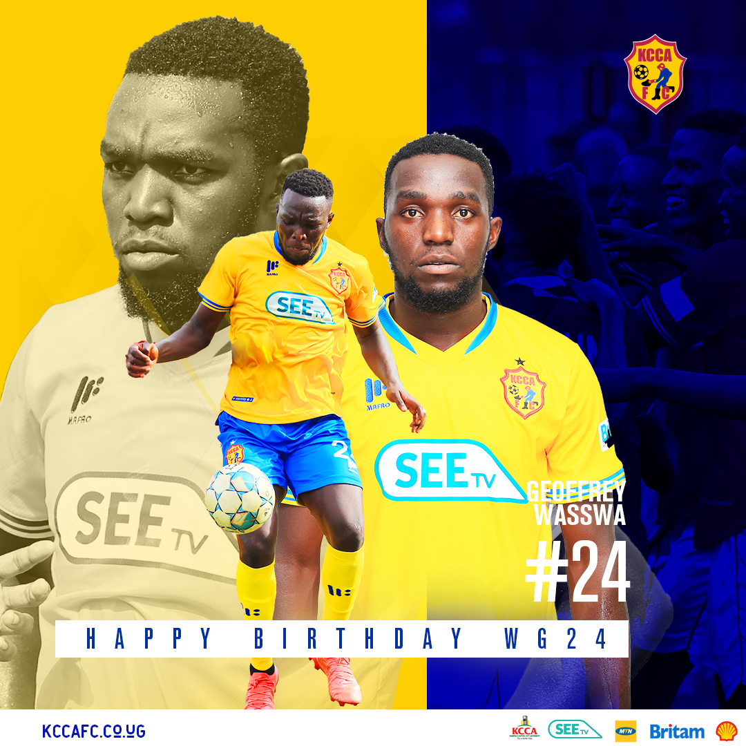 KCCAFC's tweet photo. Happy Birthday @RealWasswa.
Enjoy your day Mate 💛 https://t.co/HQWow5j86u