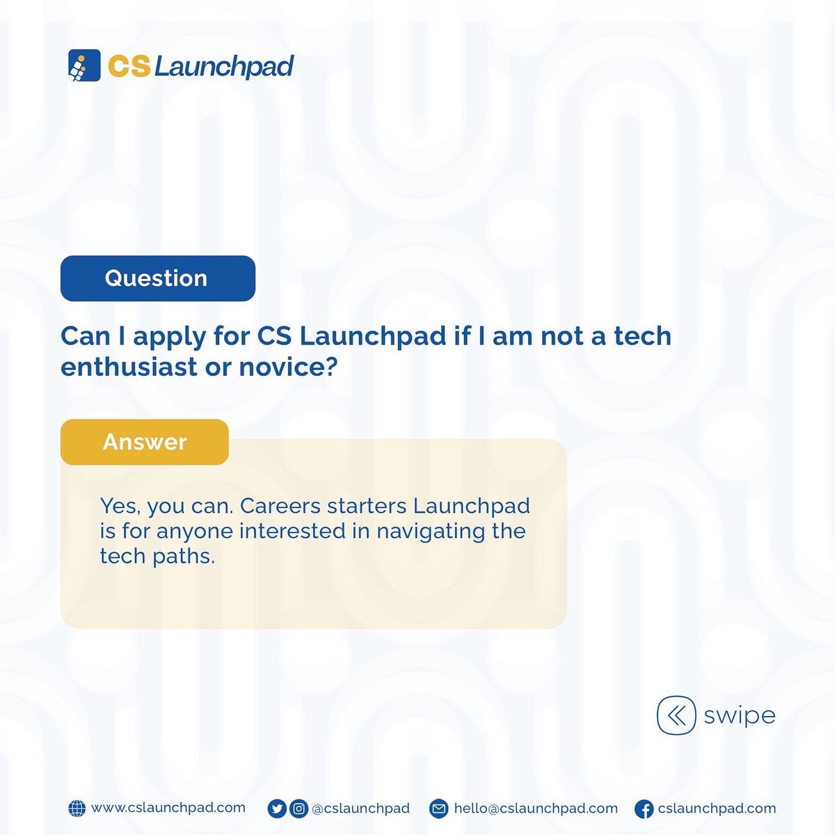 cslaunchpad's tweet photo. We know you've got some questions about Cslaunchpad, that's what we help provide answers to above.

Do well to let us know in the comment section if you found it helpful. 

#cslaunchpad #techies #techcareers https://t.co/ObOsWzovnw