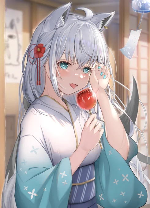 浴衣フブキちゃん #絵フブキ 