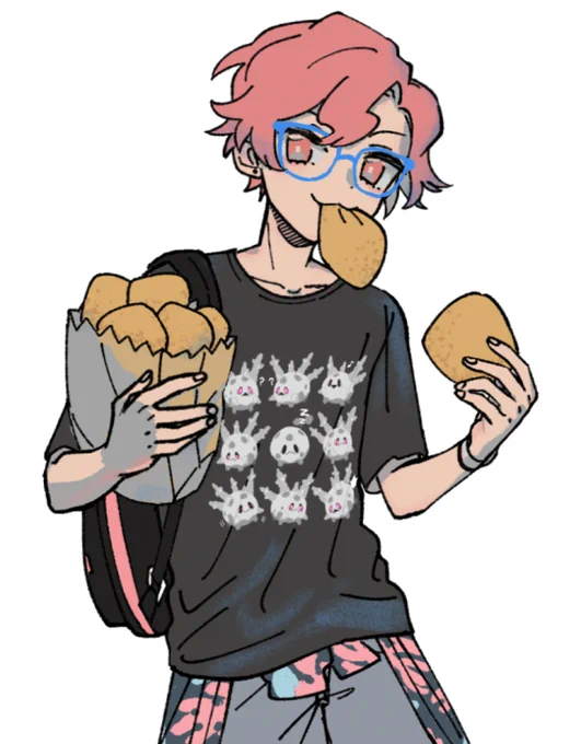 me and  's swsh trainers in my corsola shirts >:3x 